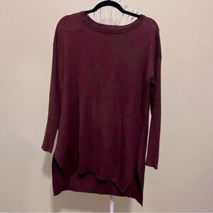 Ana oversized maroon sweater, size M, NWOT